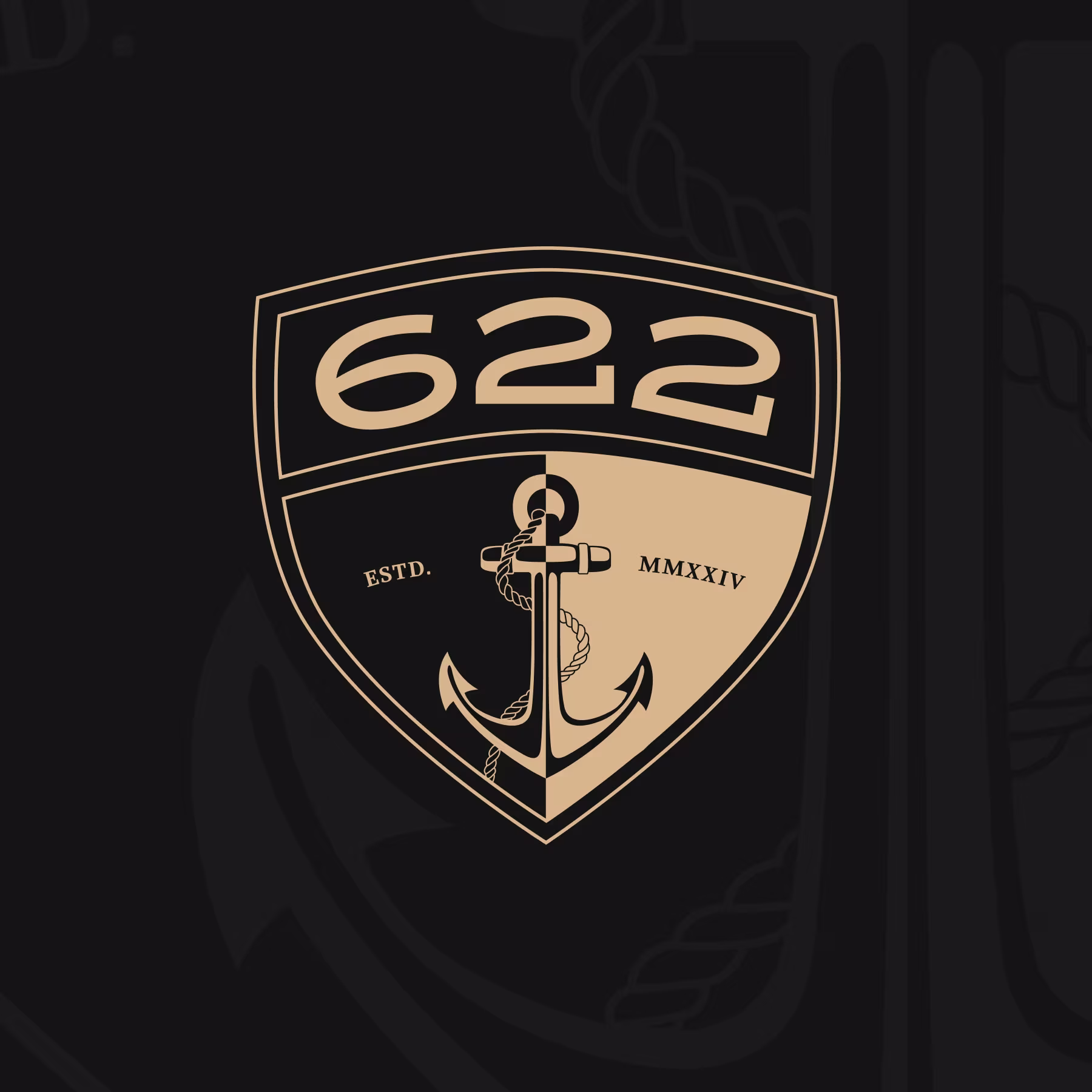 The Dock emblem, with an anchor below the numerals